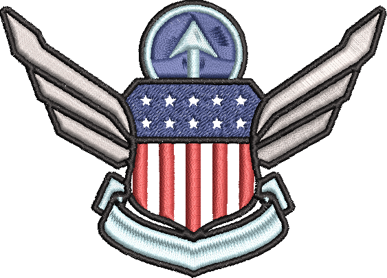 Eagle Crest Design - Digitized